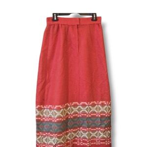 Vintage Madawaska Weavers 100% Wool Handwoven Maxi Skirt